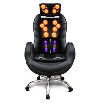 凯仕乐(Kasrrow) KSR-S91S-1 多功能办公按摩椅 休闲按摩座椅 颈部腰部背部按摩椅垫(黑色)