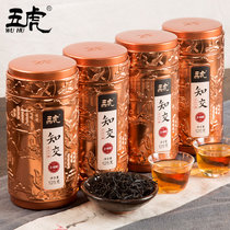 五虎正山小种特级正宗红茶茶叶武夷红茶浓香型罐装散装知交(500g)