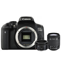 佳能(Canon)EOS 750D双镜头组合套机750D 18-55 50/1.8双头套装 佳能750D单反相机(延保三年)
