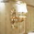 汉斯威诺欧式奢华锌合金壁灯客厅水晶壁灯 过道走廊卧室床头壁灯HS302004(单头 带光源)
