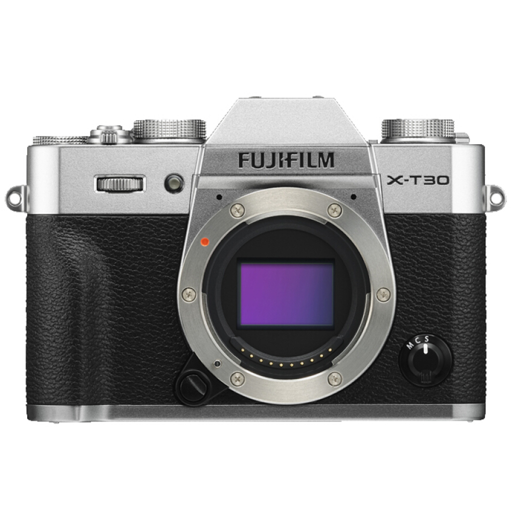 富士（FUJIFILM）X-T30/XT30 微单/照相机 2610万像素 翻折触摸屏 4K 银色 单机身