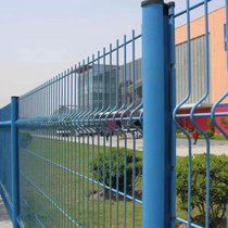 俊采云JCYL9桃型柱护栏网小区围栏公路防护网车间隔离网铁丝网立柱加粗丝网5毫米*1.8米高*3米宽一网一柱（单位：套）(蓝 JCYL9)