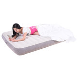 美国INTEX新款单人双人线拉充气床居家充气床垫野营户外气垫床午睡便携床折叠床(203*152*25)