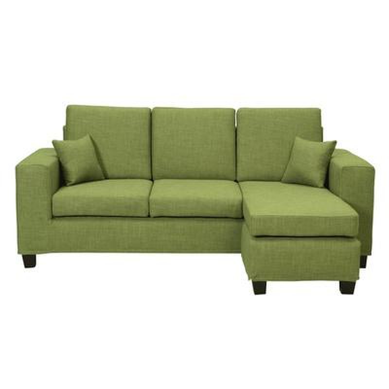 简约现代棉高档时尚小户型多功能麻布艺沙发fl111(浅绿色 111)图片
