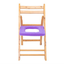 孕妇老年人坐便椅凳器坐垫家用实木折叠方形马桶椅子垫坐便套保暖(方形贵族紫色马桶垫1078 默认版本)