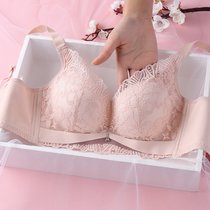 SUNTEK春夏婴儿棉内衣女小胸聚拢收副乳无钢圈胸罩三排扣加厚平胸文胸(暖肤色 ---薄款---无钢圈919款 38B 85B)