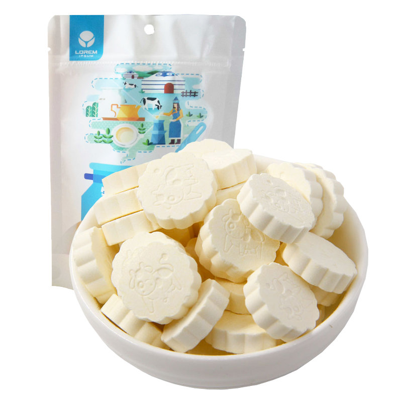 真心仁内蒙古草原牛初乳奶片奶贝零食250g2