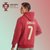 葡萄牙国家队官方商品 | 秋冬加绒C罗印号球衣卫衣足球迷帽衫外套(透明)
