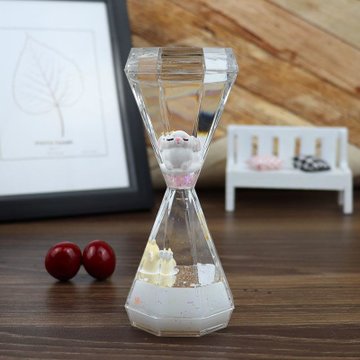 创意大号钻石漂浮滴液体油漏果冻梦幻沙漏水滴计时器摆件生日默认sy