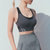 一体运动内衣女防震跑步聚拢胸罩一片式工字健身文胸瑜伽背心bra(XL 深灰)