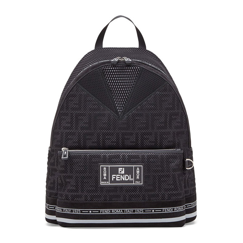 奢侈品双肩包fendi芬迪男士黑色双肩背包7vz042a7s8f0gxn黑色时尚百搭