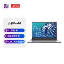 联想(Lenovo)小新Pro16 新款16.1英寸超轻薄商务笔记本电脑(i5-11300H 16G 512G MX450 独显 银)