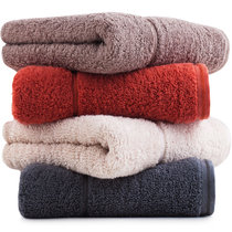 三利 长绒棉A类标准素色良品毛巾4条装 34×76cm 平布接缝 100g/条 随心裁剪多规格巾类
