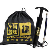 CBA篮球足球类气筒配件套装防丢隐藏设计内含篮球袋小气筒/气针软管(手柄内)CA0714(黑色)