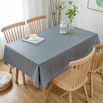 纯色桌布防水防油防烫免洗pvc北欧ins风网红餐厅台布茶几布书桌垫(140*140cm（常用方桌） 灰色中格)
