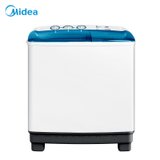 美的(Midea)MP100VS808 新品10公斤大容量双桶半自动洗衣机脱水机 家用白色 洗脱分离(白色 10公斤)