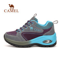 camel骆驼户外女款徒步鞋 耐磨透气徒步鞋 A63303640(紫色 36)