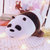绒贝儿新款可爱三只裸熊毛绒玩具熊猫狗熊公仔儿童女生礼物(熊猫 长50cm)