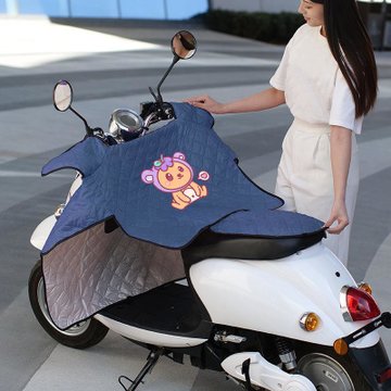 电动车挡风被夏季薄款挡风防晒罩电瓶摩托电车女春夏秋防水遮阳罩可爱