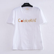 CaldiceKris（中国CK）短袖T恤(男女同款）CK-F2002(白色 XL)