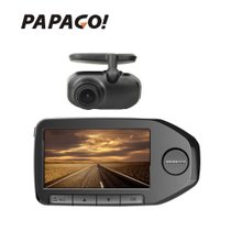 PAPAGO gosafe360行车记录仪前后双镜头高清夜视广角1080P趴趴狗(官方标配+32G卡)