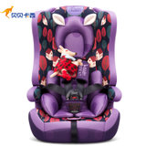 贝贝卡西 汽车儿童安全座椅BBC-513 9月-12岁 升级版紫色