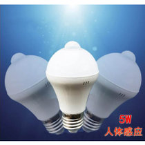 阿尔巴 BB305CW LED 人体感应灯泡  5W 日锋 LED走廊灯过道人体红外感应球泡