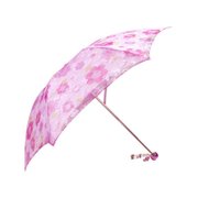 天堂锦绣花园377E三折超轻超强双层防晒晴雨伞（紫色）（带伞包）