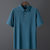 POLO衫男士短袖T恤夏季高端商务休闲短袖衫中老年薄款透气上衣(蓝绿 50)
