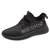 回力 男款椰子鞋新款休闲鞋夏季透气网面运动鞋(黑色 42)