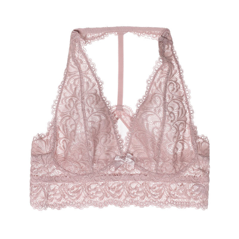 心爱内衣女繁花朵朵44无托背心式薄杯文胸sl13h91豆沙粉165
