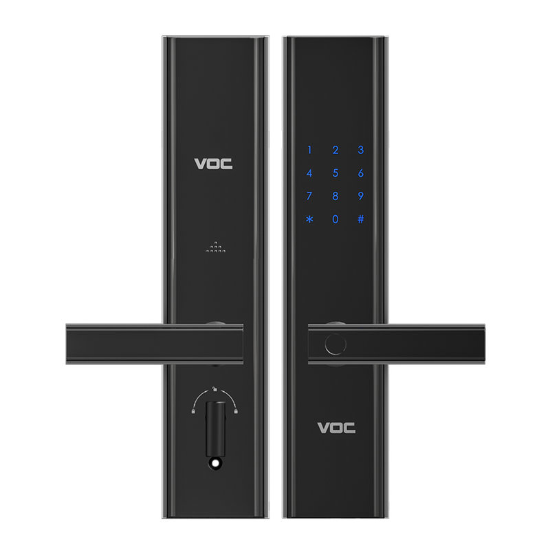 voc智能指纹锁家用防盗门锁大门木门电子锁通用型智能锁门禁密码锁