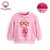 优贝宜 女童卡通卫衣 儿童冬季加绒保暖上衣 宝宝冬装洋气套头衫(130cm 粉色)