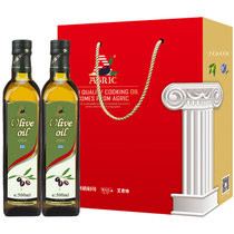 阿格利司希腊原装进口纯正橄榄油500ml*2 食用油礼盒