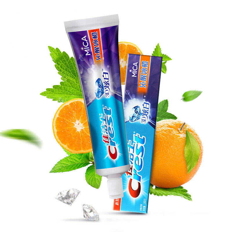 佳洁士3d炫白沁醒冰橙牙膏180g新老包装随机发货