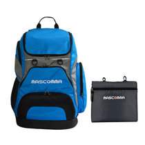 MASCOMMA 全能大号双肩电脑包 配收纳包 BS01203(蓝灰色 双肩电脑包)