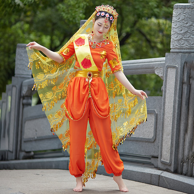 【衡舞中式服装女图片】西游记天竺少女玉兔精同款古装全套舞台表演