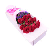 11枝红玫瑰礼盒鲜花速递全国生日爱情婚礼浪漫情人
