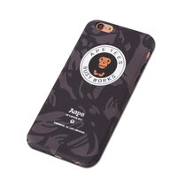 亿和源安逸猴iPhone6手机壳 苹果6plus全包边5.5保护套(黑灰色--6/6s)