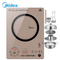 美的（Midea）(Midea) C21-QH2133 2100W 电磁炉 恒匀火专利火锅功能 灰