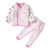 班杰威尔 婴儿春夏套装0-3个月1初生宝宝夹棉和尚服纯棉夏季衣服新生儿衣服(73（9-12个月） 加厚鹿鹿兔粉)