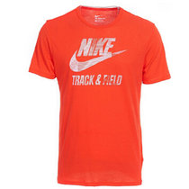 耐克NIKE 男装新款针织透气速干休闲短袖T恤685558-803 091 100(桔色)