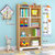 简约儿童书柜实木落地书架家用玩具置物架简易学生收纳储物柜子(5层80长无门浅胡桃【送货到家】)