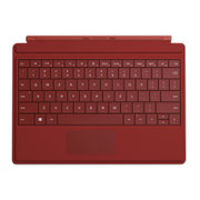 微软（Microsoft）Surface 3 专业键盘 扣入式背光键盘 具备笔记本键盘的输入速度和功能(红色)