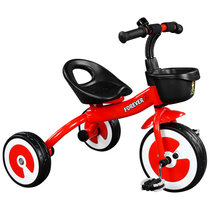 永久 （FOREVER）儿童三轮车婴幼儿脚踏车1-2-3岁手推车宝宝单车小孩玩具车童车男女宝宝自行车(红 色)