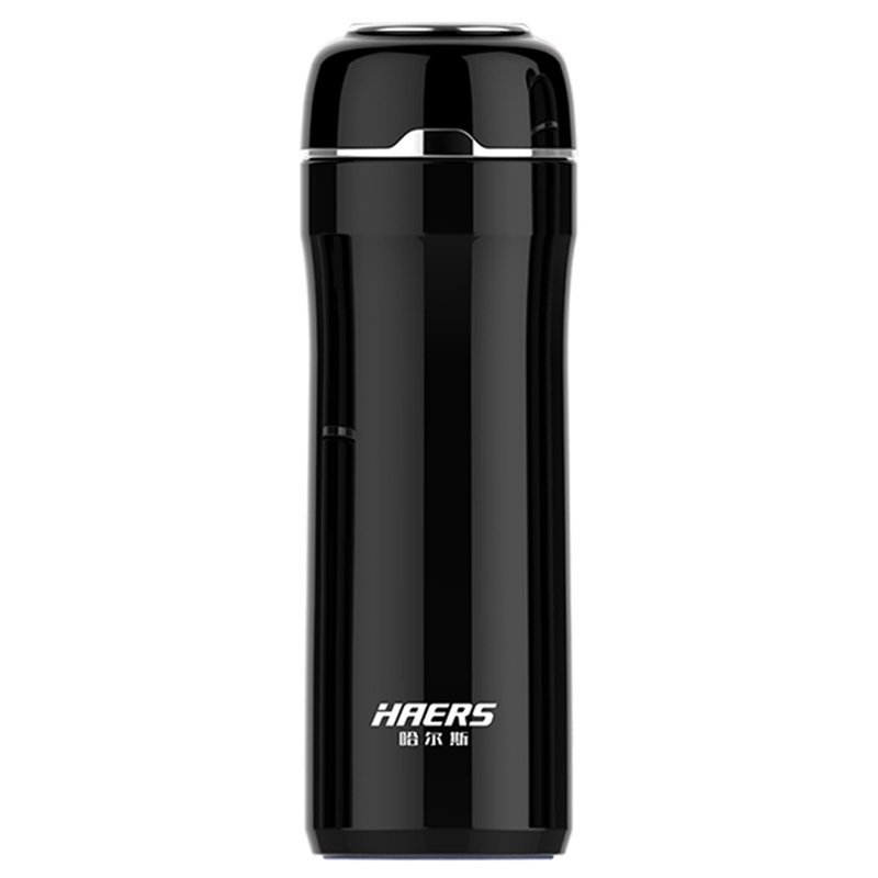 哈尔斯保温杯真空轻量不锈钢杯子大容量便携水杯420ml黑【图片 价格