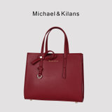 MICHAEL&KILANS 品牌包包女包新款单肩包女简约时尚斜挎手提包女B2210774(黑色)