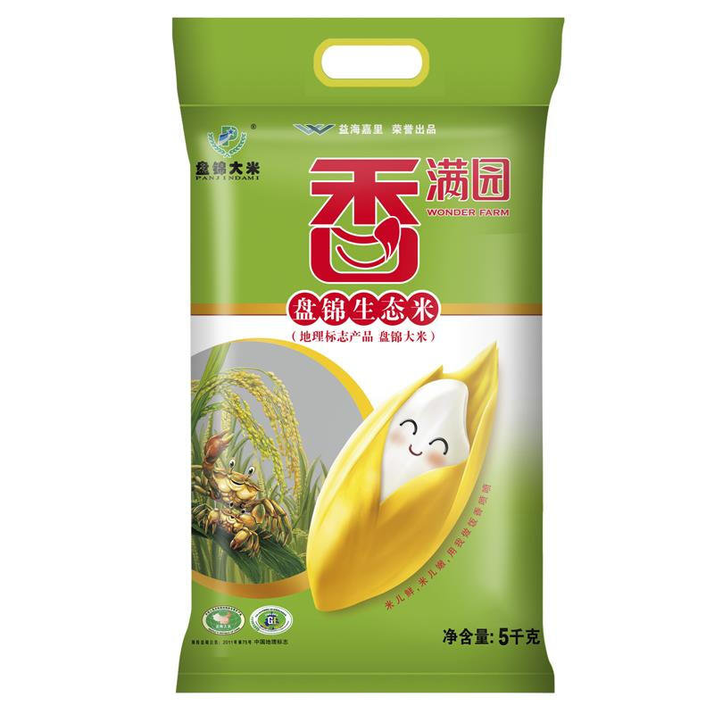 香满园盘锦生态珍珠米5kg东北大米蟹稻共生