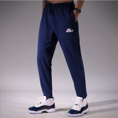 NIKE耐克男装时尚透气保暖训练运动针织长裤休闲裤跑步裤/AJ2330-429(蓝色 S)