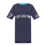 Emporio ArmaniEA7女士T恤式连衣裙深蓝色3GTA59-J29Z-1554S码深蓝色 时尚百搭